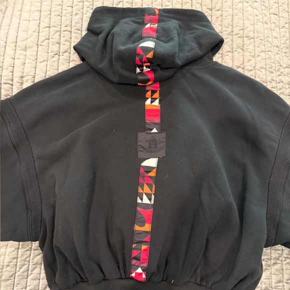 FP Movement by Free People Snow Flow Black Hoodie with Pink Geometric Accents - Picture 11 of 16